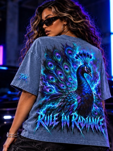 MAJESTIC blue shirt, back view
