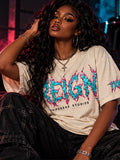REIGN ivory shirt, front view